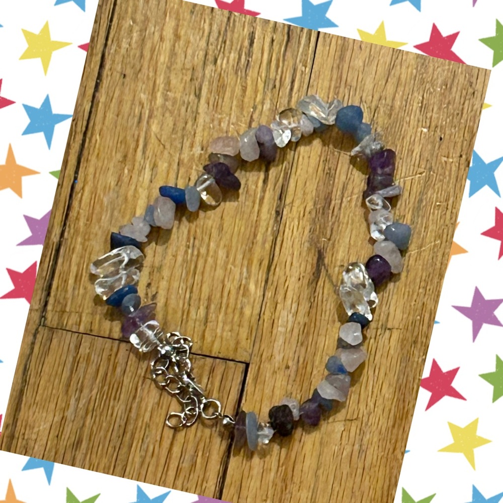Multicolor Gemstone anklet